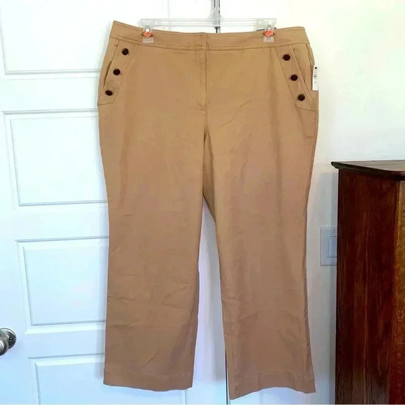 Talbots Wide Leg High Waist Full Length Pants NWT - Picture 5 of 13
